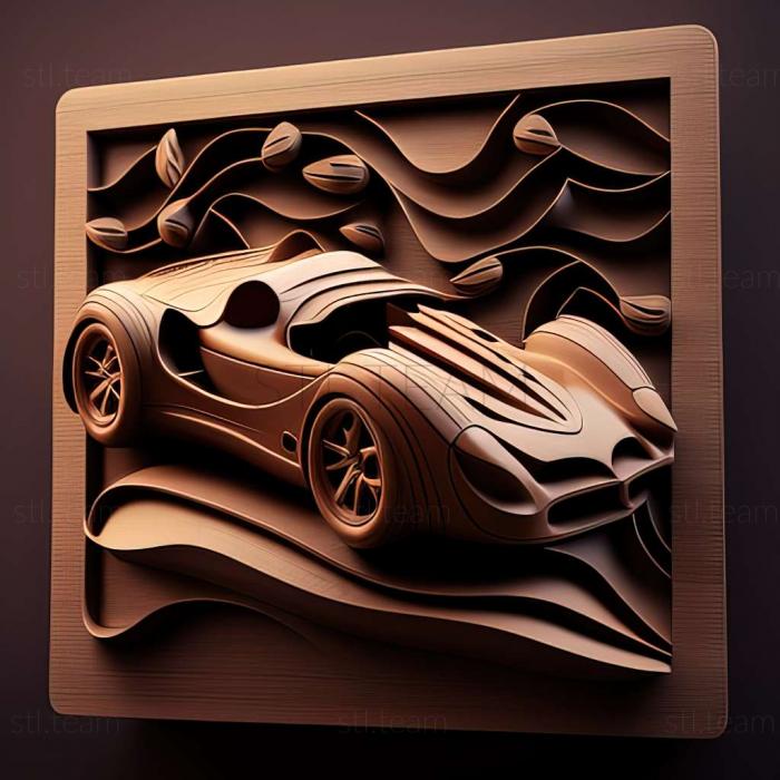 3D model Thumb Car Racing game (STL)